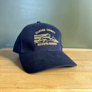 Carver County Snowrunners Snowmobile Navy Blue Strapback Hat